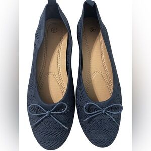 Navy Ballet Flats